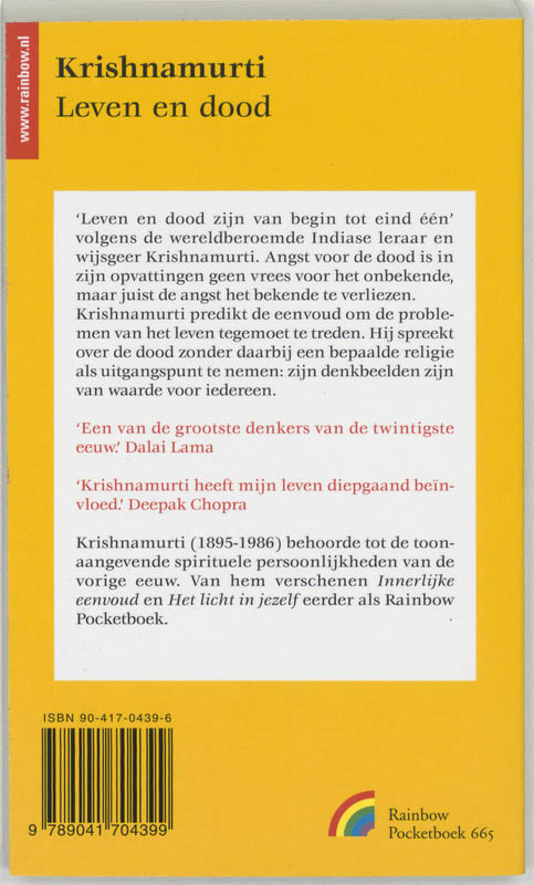 Achterkant van Leven en dood