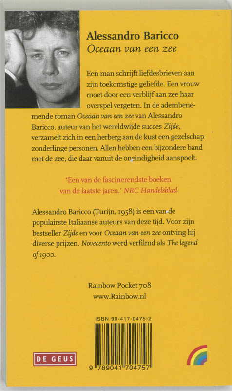 Achterkant van Oceaan van een zee