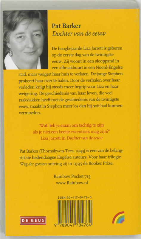Achterkant van Dochter van de eeuw