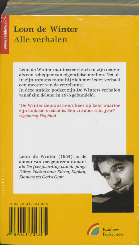 Achterkant van Alle verhalen