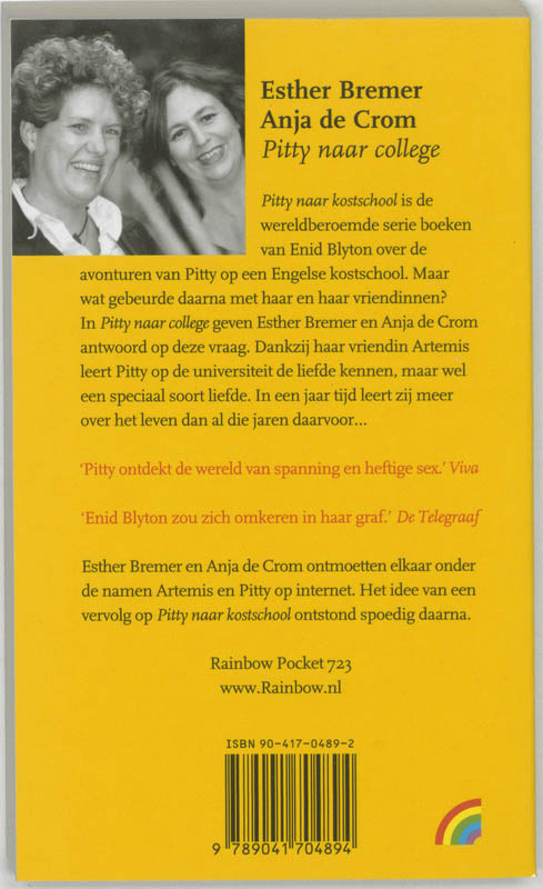 Achterkant van Pitty naar college