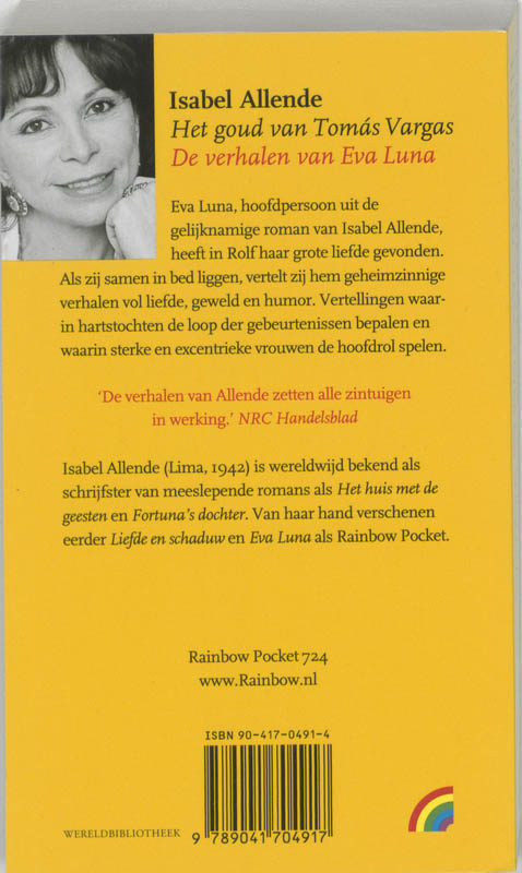 Achterkant van Het goud van Tomas Vargas