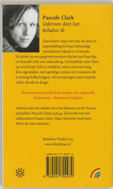 Achterkant van Iedereen doet het, behalve ik