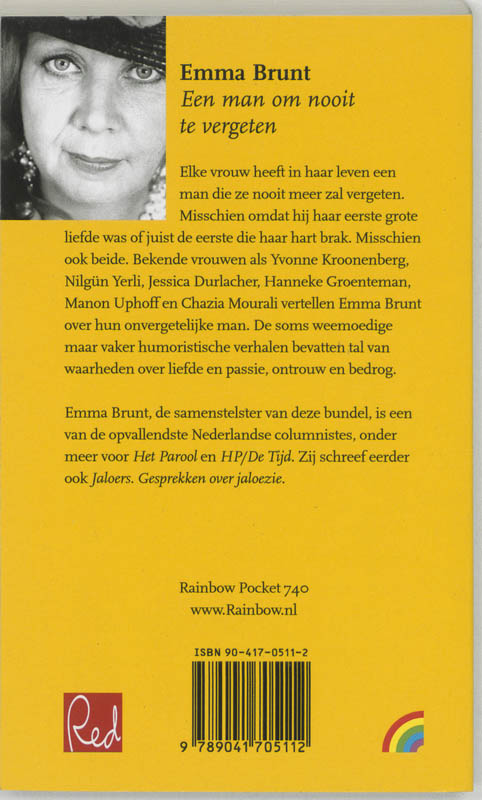 Achterkant van Een man om nooit te vergeten