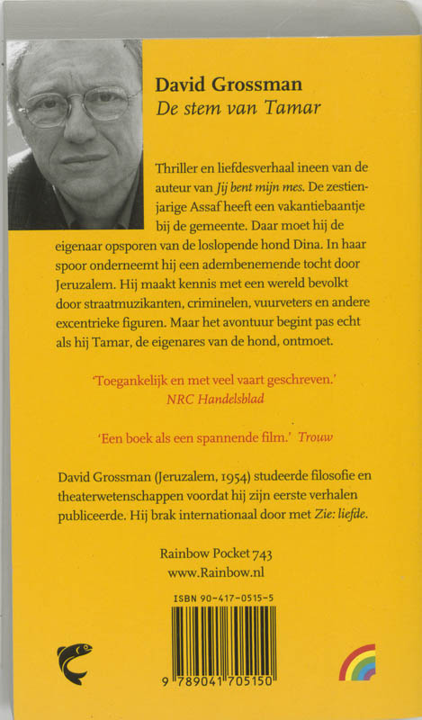 Achterkant van De stem van Tamar