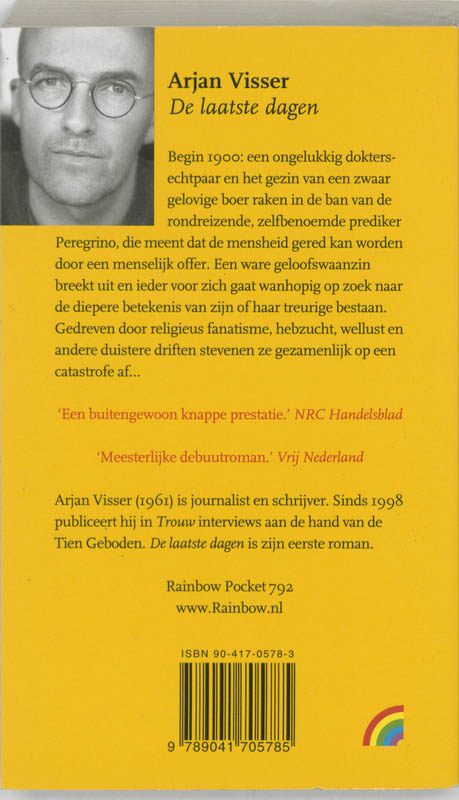 Achterkant van De laatste dagen