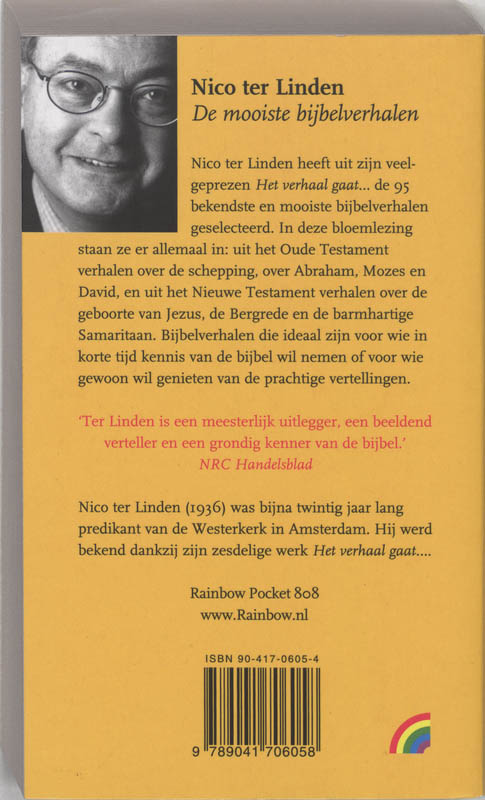 Achterkant van De mooiste bijbelverhalen