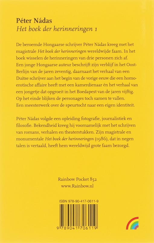 Achterkant van I
