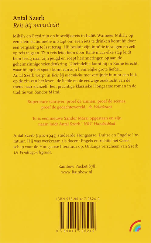 Achterkant van Reis bij maanlicht