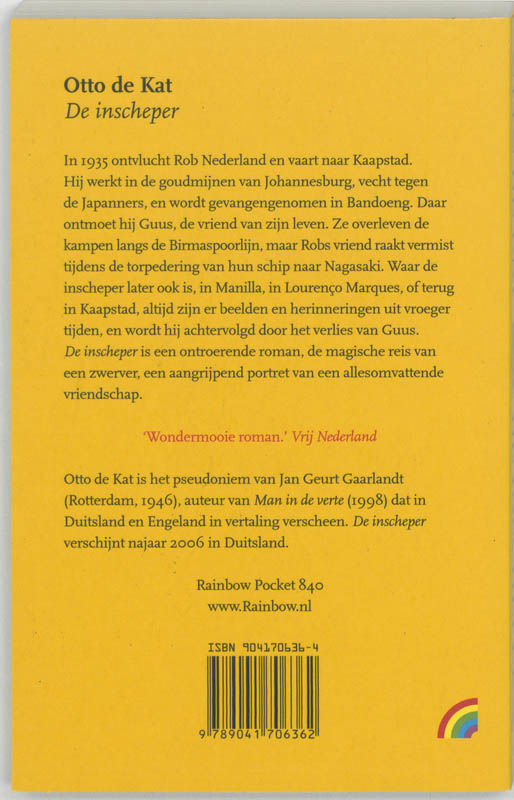 Achterkant van De inscheper