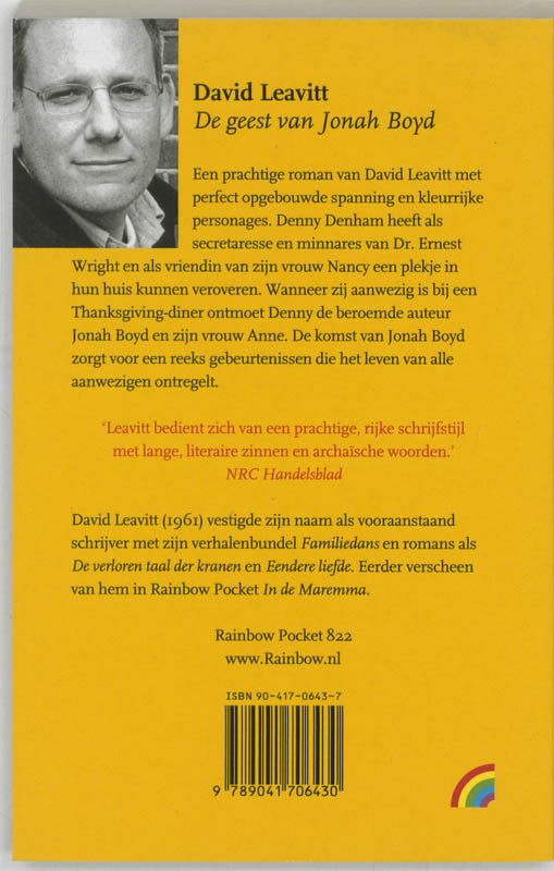 Achterkant van De geest van Jonah Boyd