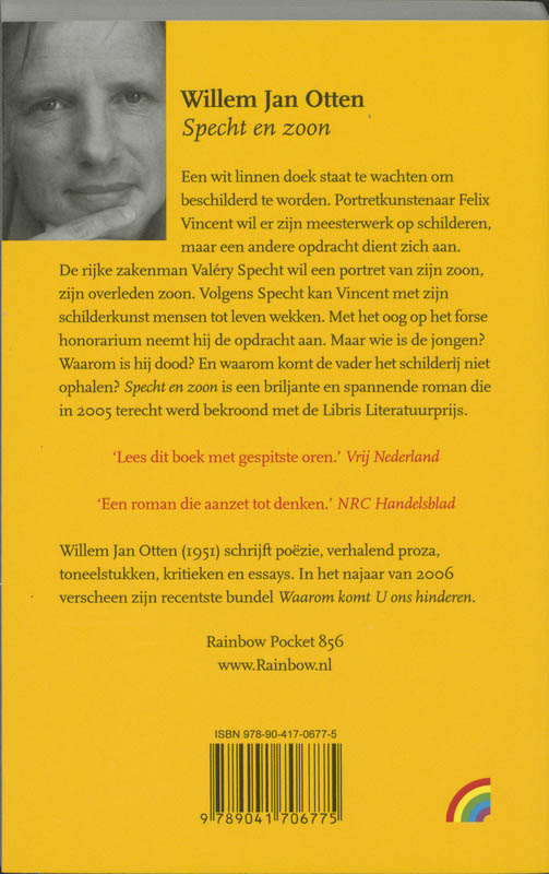 Achterkant van Specht en zoon