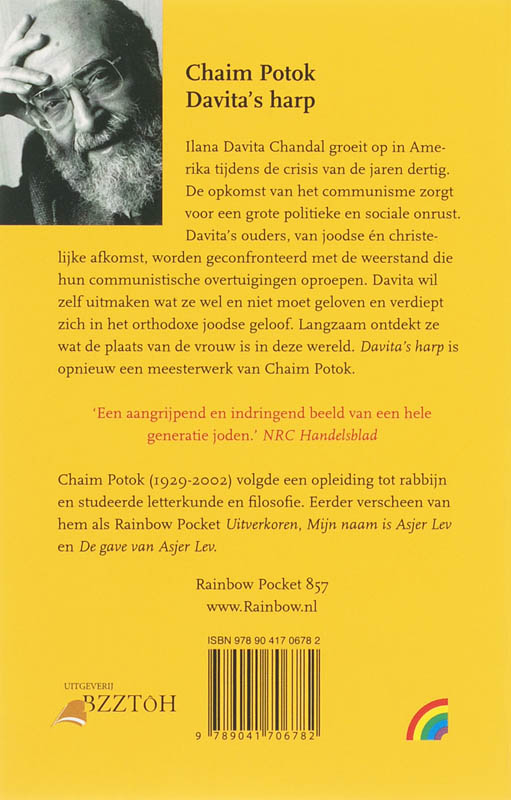 Achterkant van Davita's harp