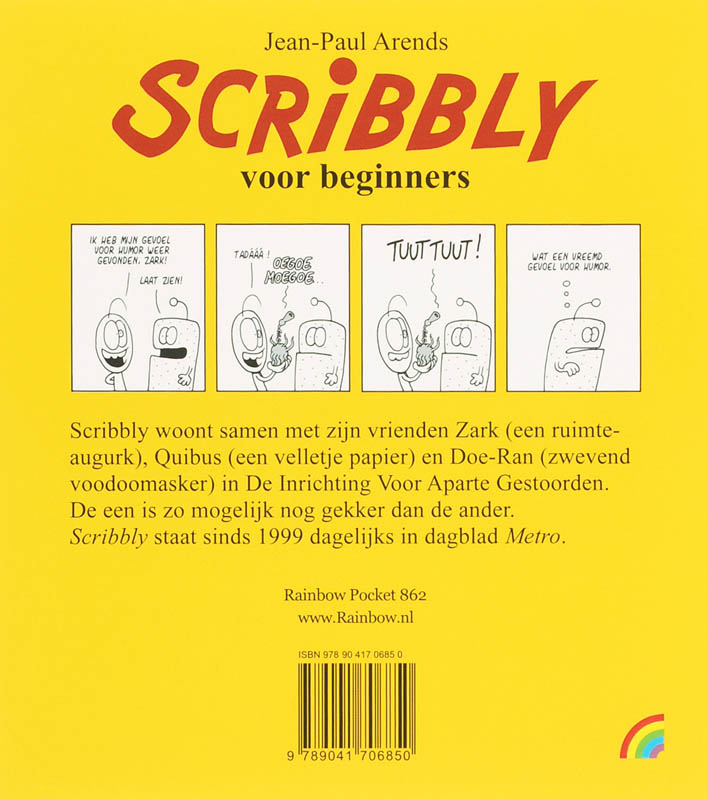Achterkant van Scribbly