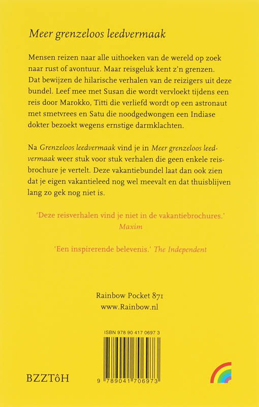 Achterkant van Meer grenzeloos leedvermaak