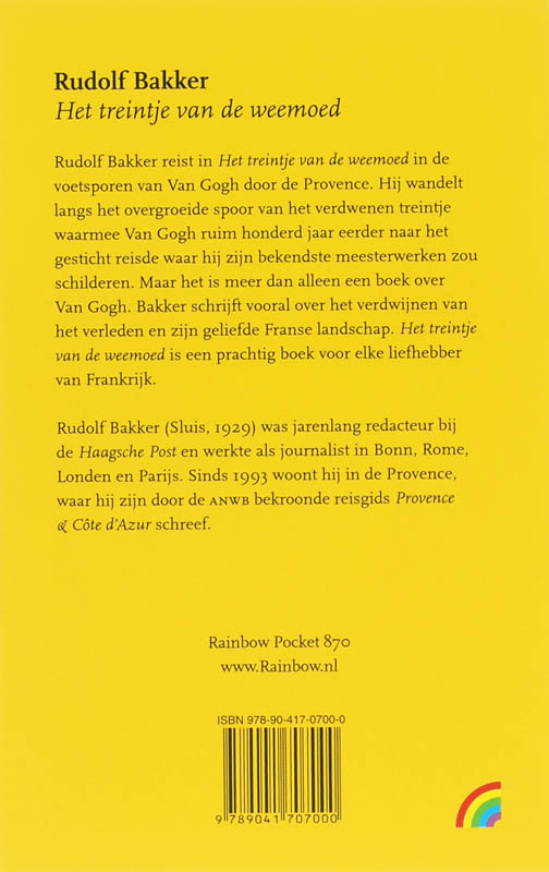 Achterkant van Het treintje van de weemoed
