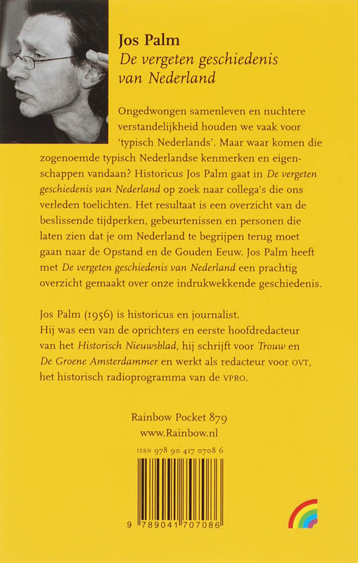Achterkant van De vergeten geschiedenis van Nederland
