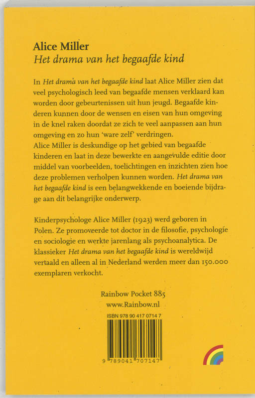 Achterkant van Het drama van het begaafde kind