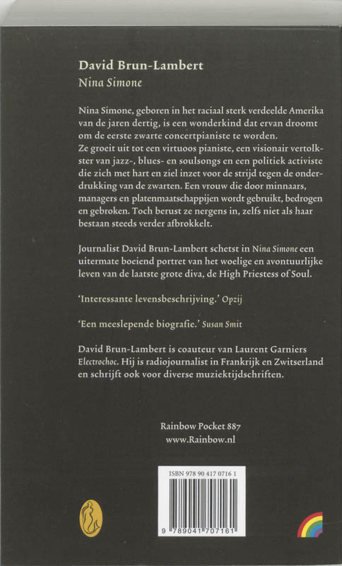 Achterkant van Nina Simone