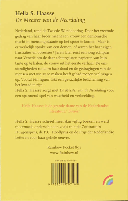 Achterkant van De meester van de Neerdaling
