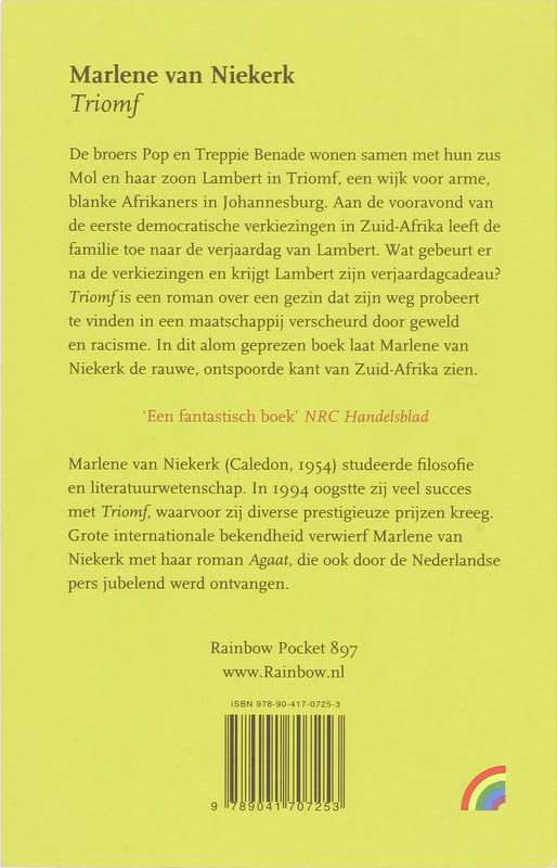 Achterkant van Triomf