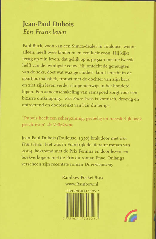 Achterkant van Een Frans leven