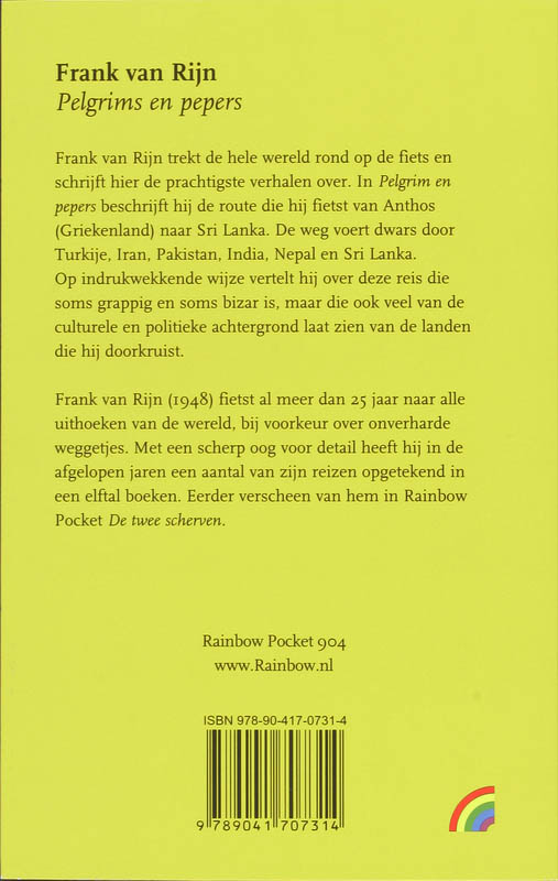 Achterkant van Pelgrims en pepers
