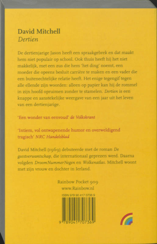 Achterkant van Dertien