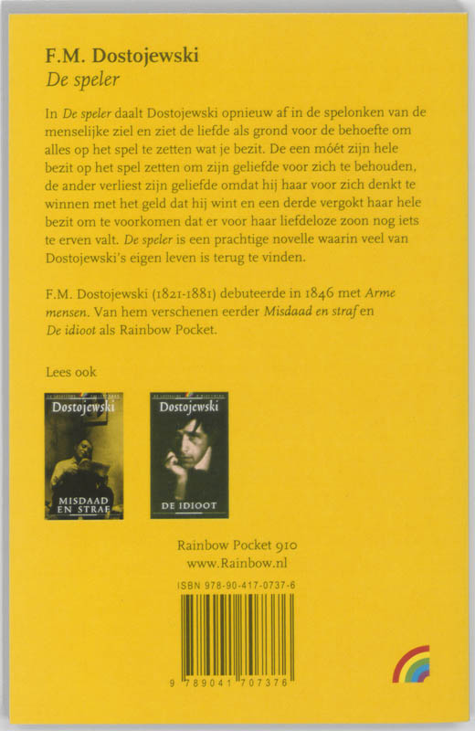 Achterkant van De speler
