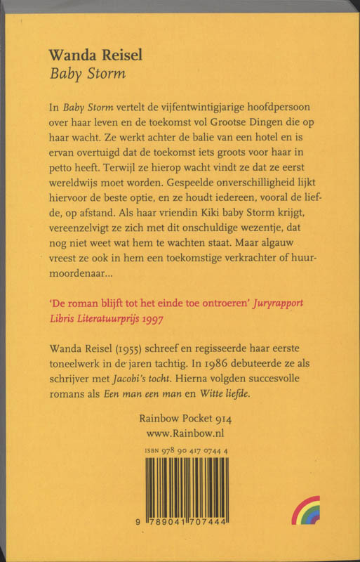 Achterkant van Baby Storm