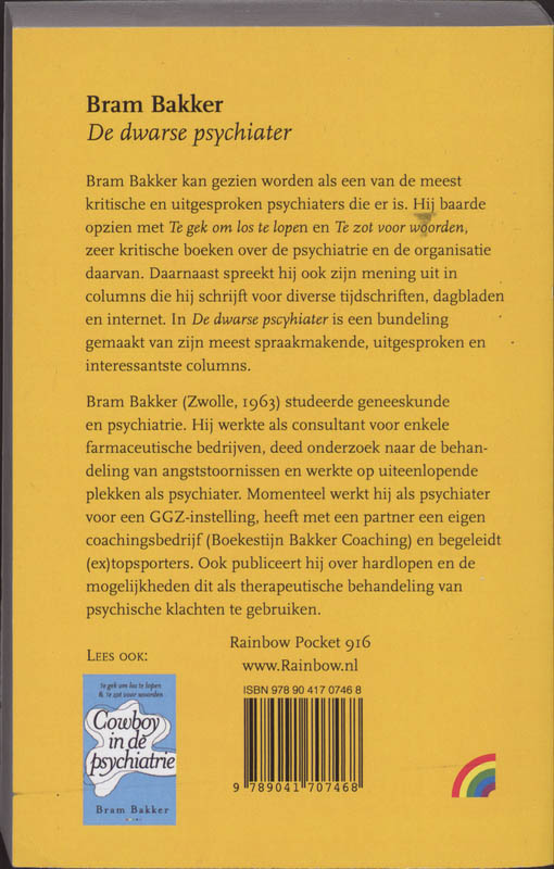 Achterkant van De dwarse psychiater