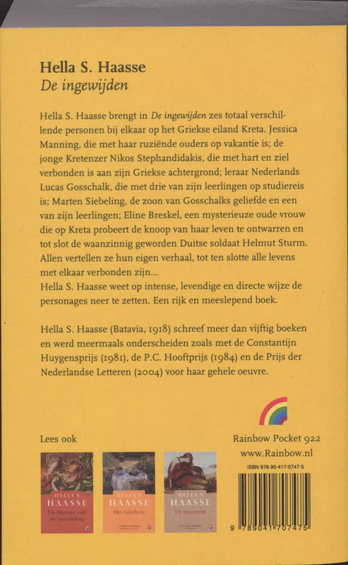 Achterkant van De ingewijden
