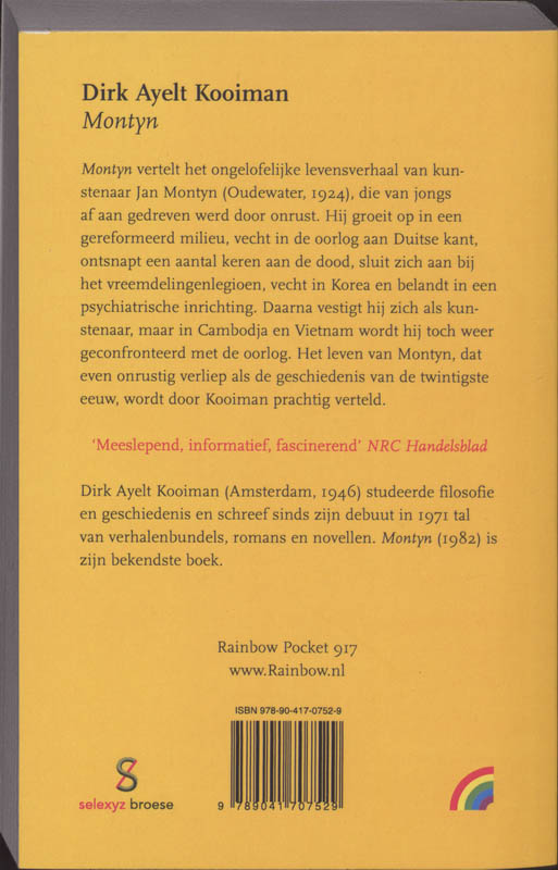Achterkant van Montyn