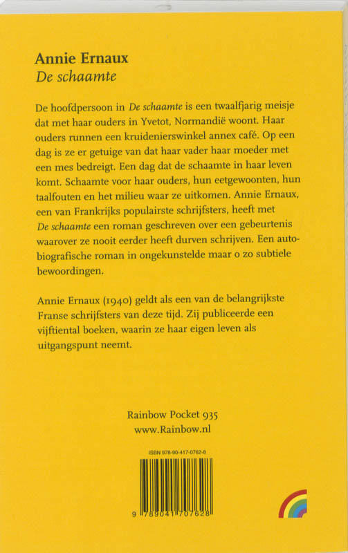 Achterkant van De schaamte