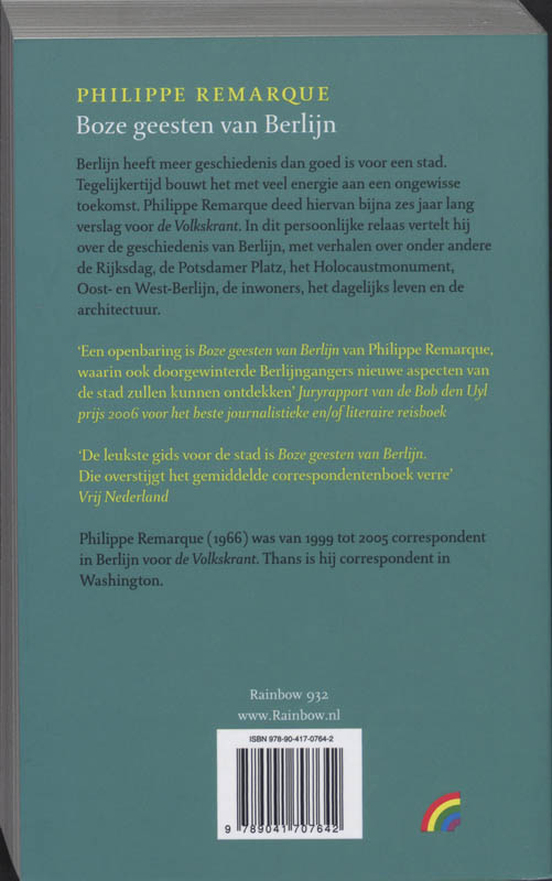 Achterkant van Boze geesten van Berlijn