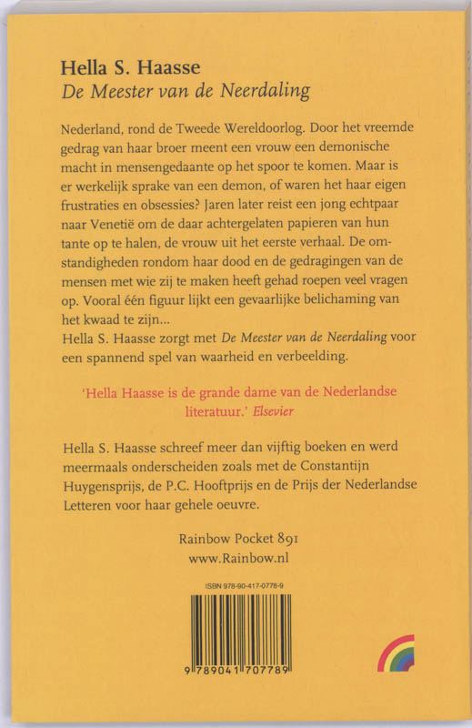 Achterkant van De meester van de neerdaling