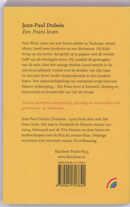 Achterkant van Een Frans leven