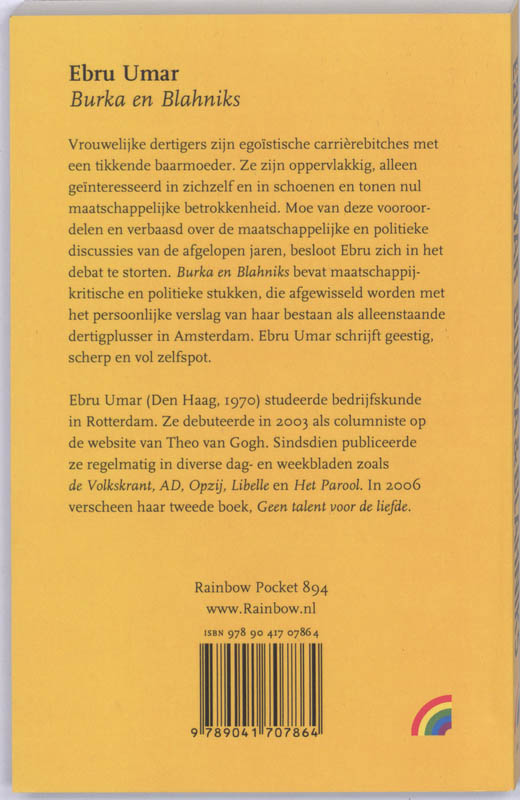 Achterkant van Burka en Blahnik's