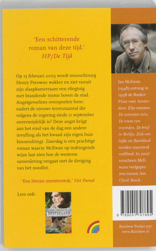 Achterkant van Zaterdag