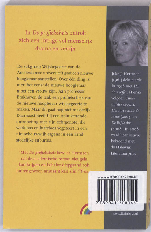 Achterkant van De profielschets
