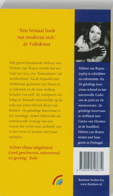 Achterkant van De gelukkige huisvrouw