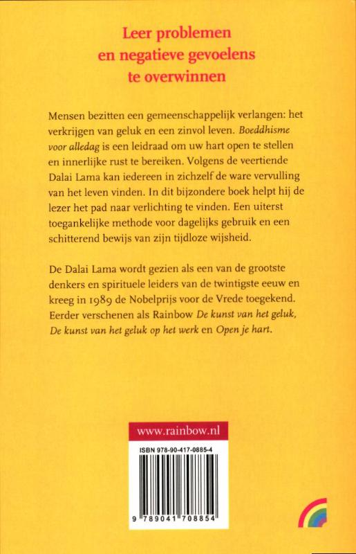 Achterkant van Boeddhisme voor alledag
