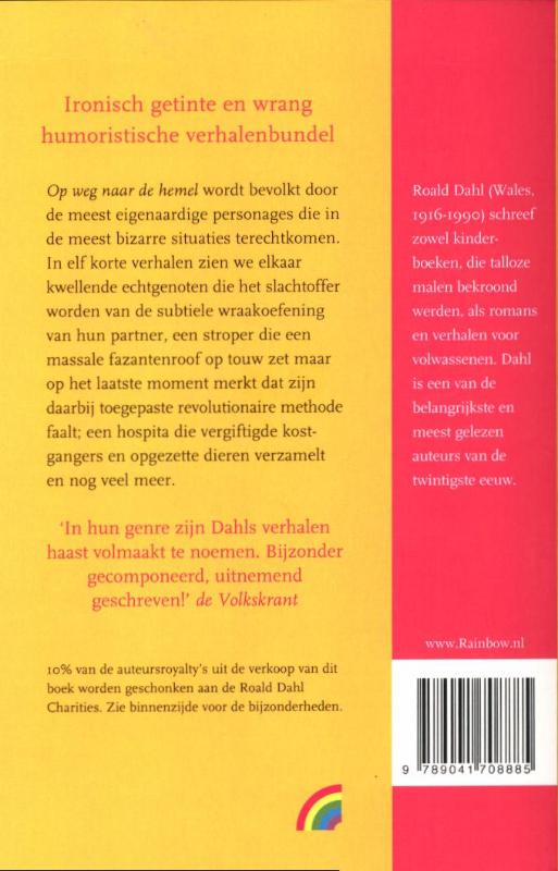 Achterkant van Op weg naar de hemel