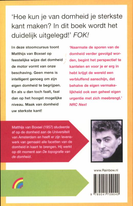 Achterkant van Domheid voor beginners