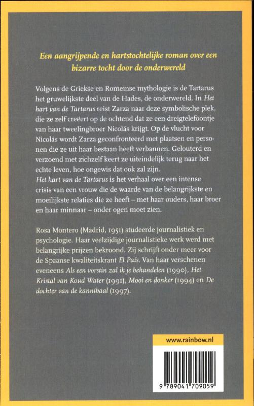 Achterkant van Het hart van de tartarus