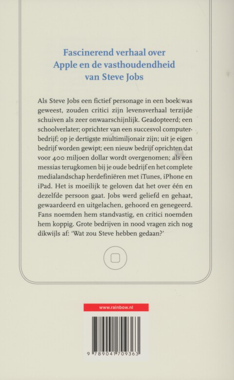 Achterkant van Steve Jobs