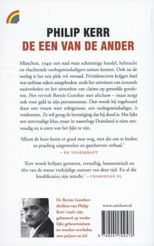 Achterkant van De een van de ander