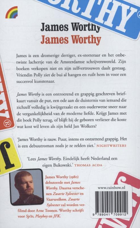 Achterkant van James Worthy