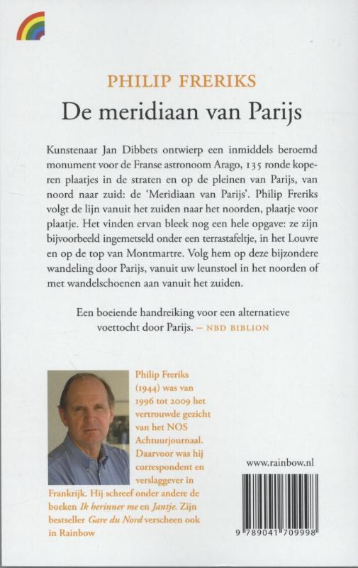 Achterkant van De meridiaan van Parijs