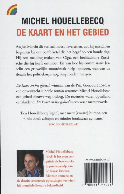 Achterkant van De kaart en het gebied